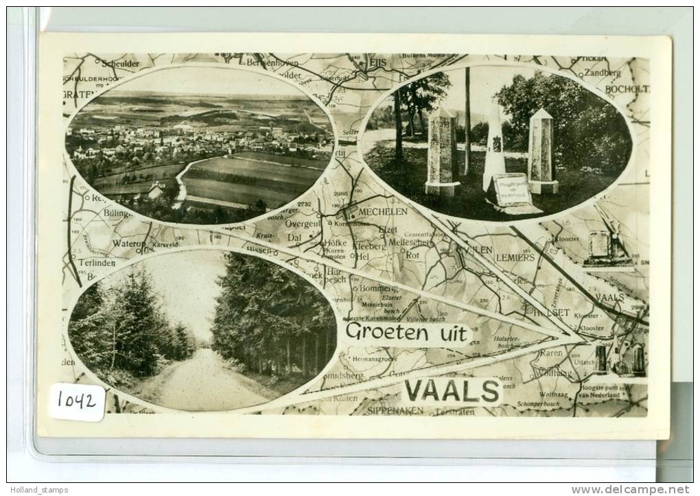 ANSICHTKAART * VAALS * (1042)  GELOPEN NAAR SCHIEDAM IN 1955 - Vaals