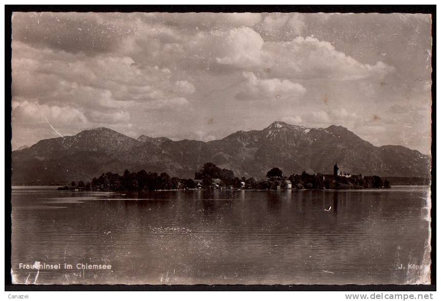 AK Fraueninsel Im Chiemsee, Ungelaufen, Sehr Alt - Chiemgauer Alpen