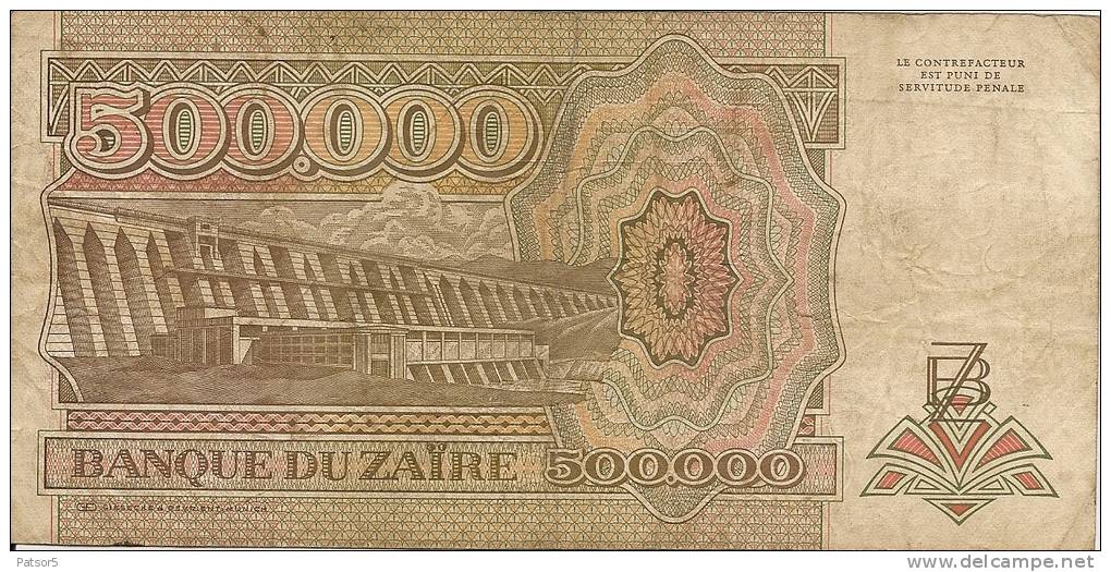 1992 500.000  Zaïres - Zaire