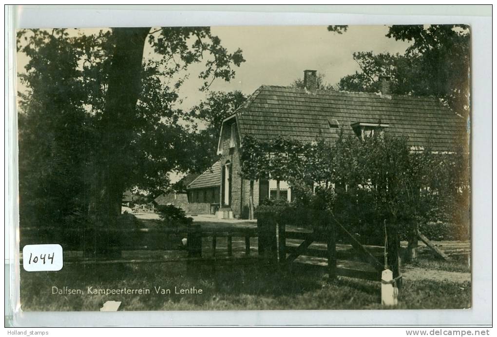 ANSICHTKAART * DALFSEN * (1044)  KAMPEERBOERDERIJ VAN LENTHE * GELOPEN NAAR RAALTE IN 1952 - Sonstige & Ohne Zuordnung