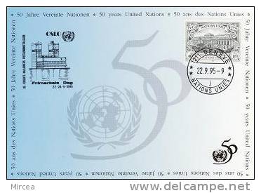 3928  - ONU Geneve 1995 - Cartes-maximum
