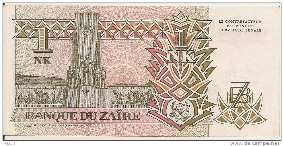 1993 1 Nouveau Likuta Neuf - Zaïre