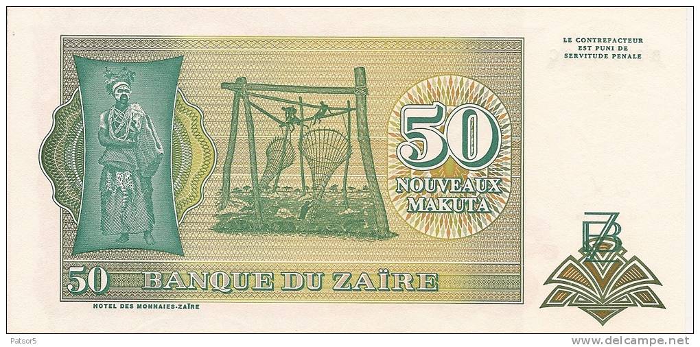 1993 50 Nouveaux Makutas Neuf - Zaire