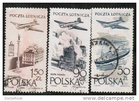 POLAND  Scott #  C 41-51  VF USED - Usados