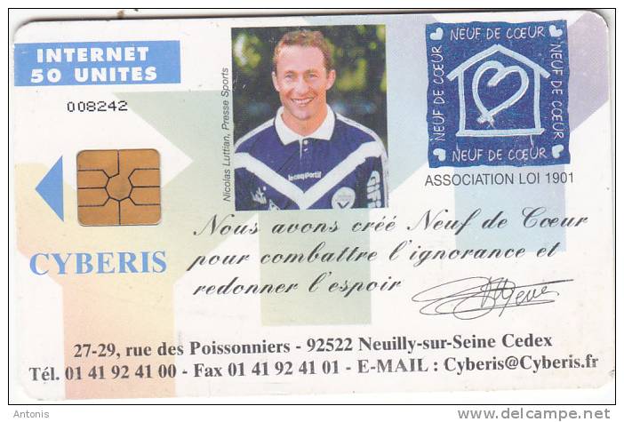FRANCE - Cyberis Internet Card 50 Units, Recto Papin(verso UPKE Systems), Tirage 2000, Used - Surf