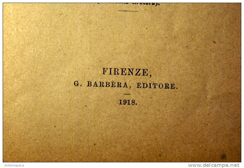 ENEIDE DI VIRGILIO - 1918 EDITION TRASLATION ANNIBAL CARO - Alte Bücher