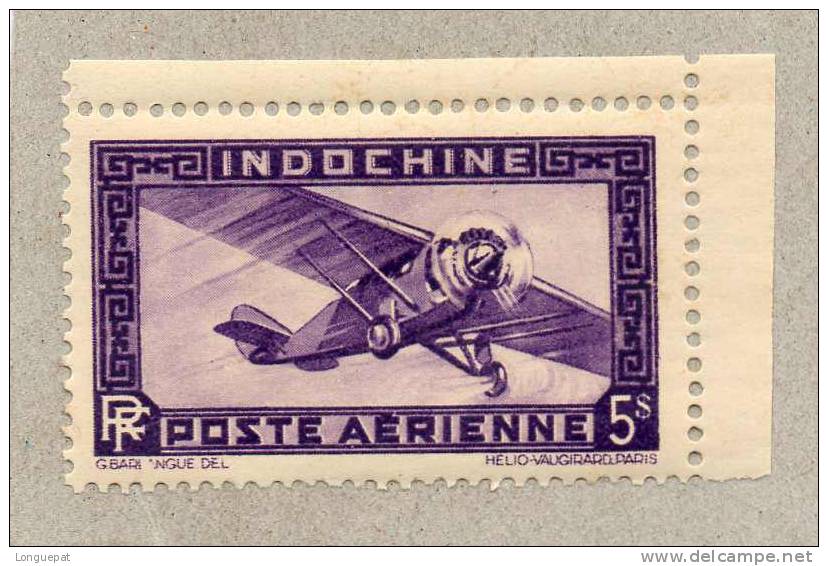 INDOCHINE : Avion - Poste Aérienne