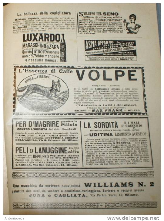 RIVISTA MENSILE DEL CORRIERE DELLA SERA  "LA LETTURA" - 8 NUMERI DEL 1903