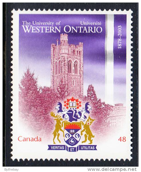 Canada MNH Scott #1974 48c University Of Western Ontario - Unused Stamps