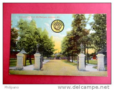 > GA - Georgia > Atlanta     Entrance To Fort McPherson   Ca 1910==    ==ref 421 - Atlanta