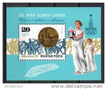 Magyar Posta Hungary 1980 Olympic Games Summer Moscow Moszkva Olimpia Sports ScC427 Michel B145A - Collections