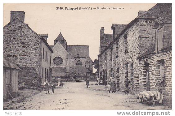 PAIMPONT ROUTE DE BEAUVAIS Editeur A Lamiré - Paimpont