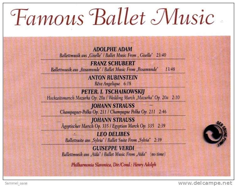 CD Famous Ballet Music Strauss , Schubert , Verdi  - NEU - Opere