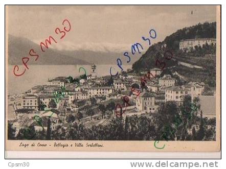 CP Italie - BELLAGIO - Salita Serbelloni + Lago Di Como + Punti Di Vista Multipli - (7) Sette Cartolina Diverse - Bologna