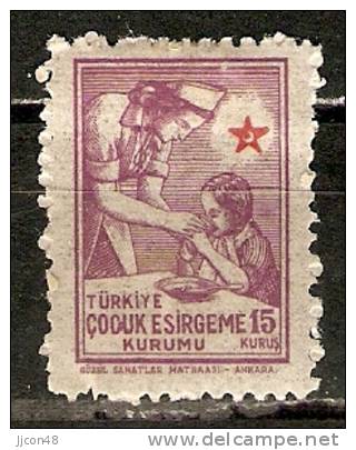 Turkey 1943  Charity Stamp  15k  (*) MH   Mi.89 - Timbres De Bienfaisance
