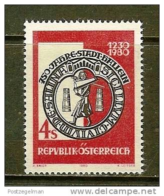 AUSTRIA 1980 MNH Stamp(s) Hallein 1637 - Unused Stamps