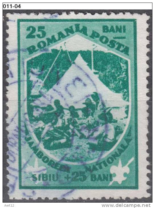 ROMANIA, 1932, Scouts In Camp; Cancelled (o); Sc./Mi. B31/437 - Gebraucht
