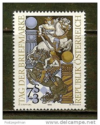 AUSTRIA 1993 MNH Stamp(s) Stamp Day 2097 - Unused Stamps