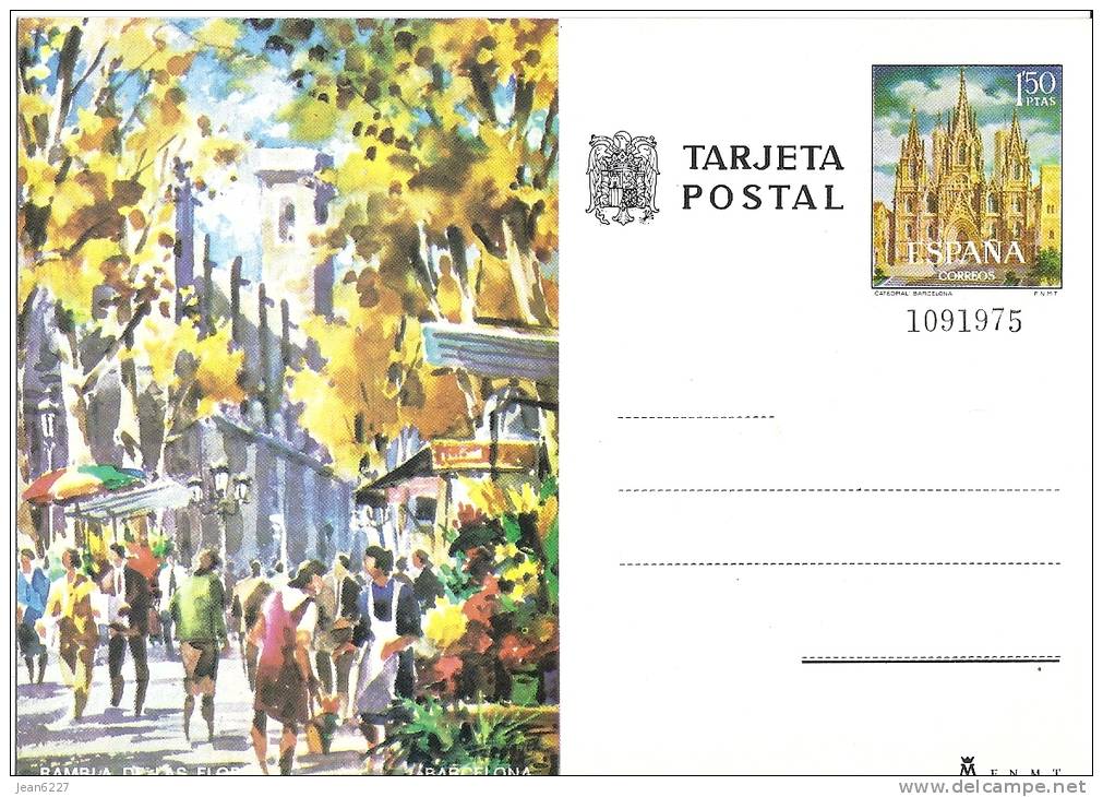 Tarjeta Postal - Carte Postale - Barcelona - Rambla De Las Flores - Non Utilisée - 1931-....
