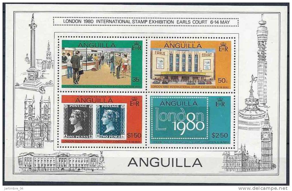 1979 ANGUILLA  BF 29** Penny Black, Timbre Sur Timbre - Anguilla (1968-...)