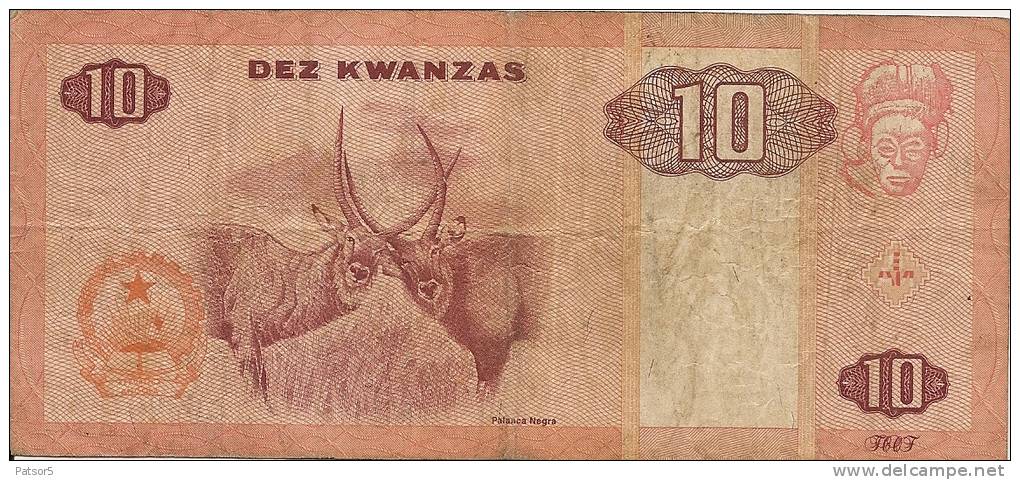 1998 10 Kwanzas Bon état - Angola