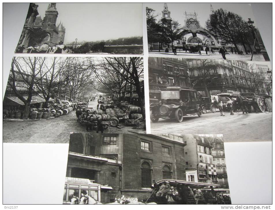 Lot De 5 Cartes Photo-reproduction De Paris1900 - Konvolute, Lots, Sammlungen