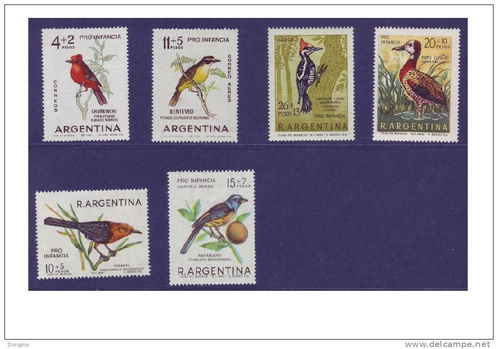 994. Argentine / Argentina / Birds / Oiseaux / Aves / Semi-postal Stamps - Collections, Lots & Séries