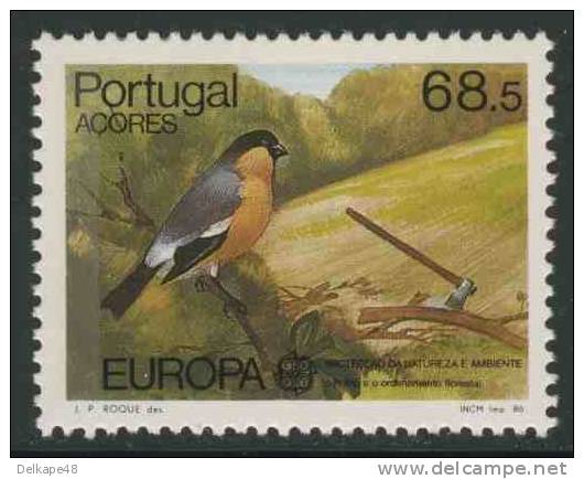Acores Azoren Azores (Portugal) 1986 BMi 376 YT 365 ** Pyrrhula Murina : Azores Bullfinch / Azorengimpel / Priolo / Vink - Zangvogels