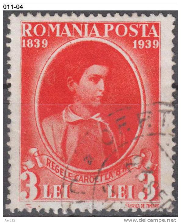 ROMANIA, 1939, Centenary Of The Birth Of King Carol I; Cancelled (o); Sc./Mi.  480/574 - Gebraucht