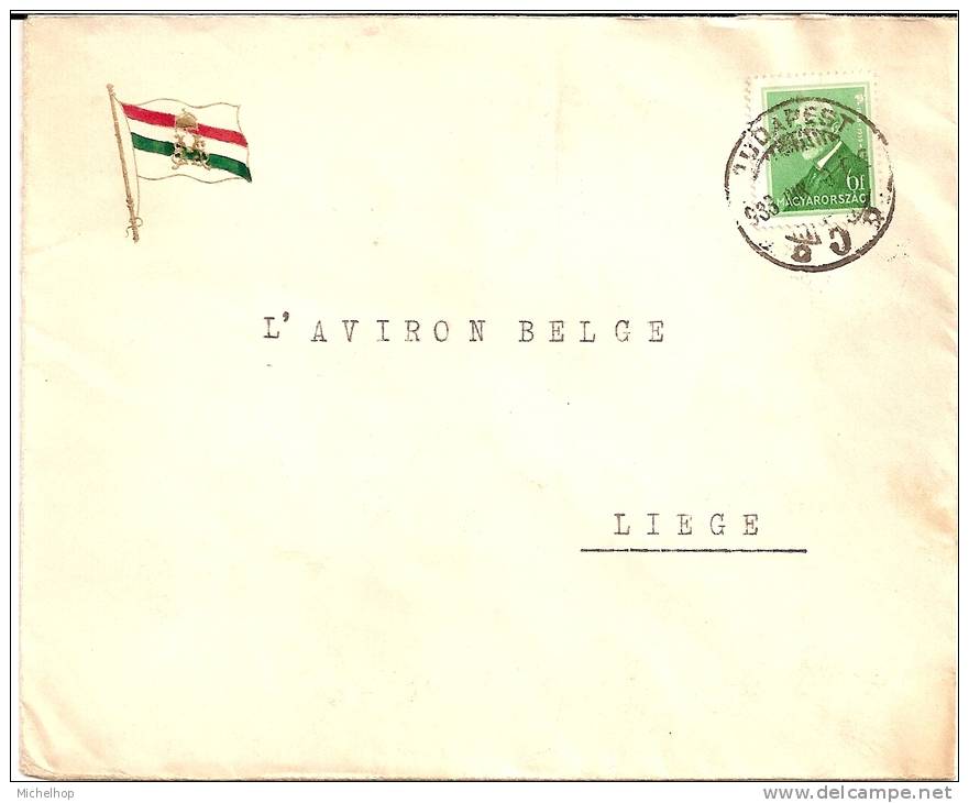 AVIRON- ROWING - Letter From The Hungarian Rowing Association To Liège (Belgium) - Rowing