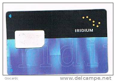 STATI UNITI (USA) - (SIM GSM)  IRIDIUM    -    -  USED WITHOUT CHIP  -  RIF. 1296 - Cartes à Puce