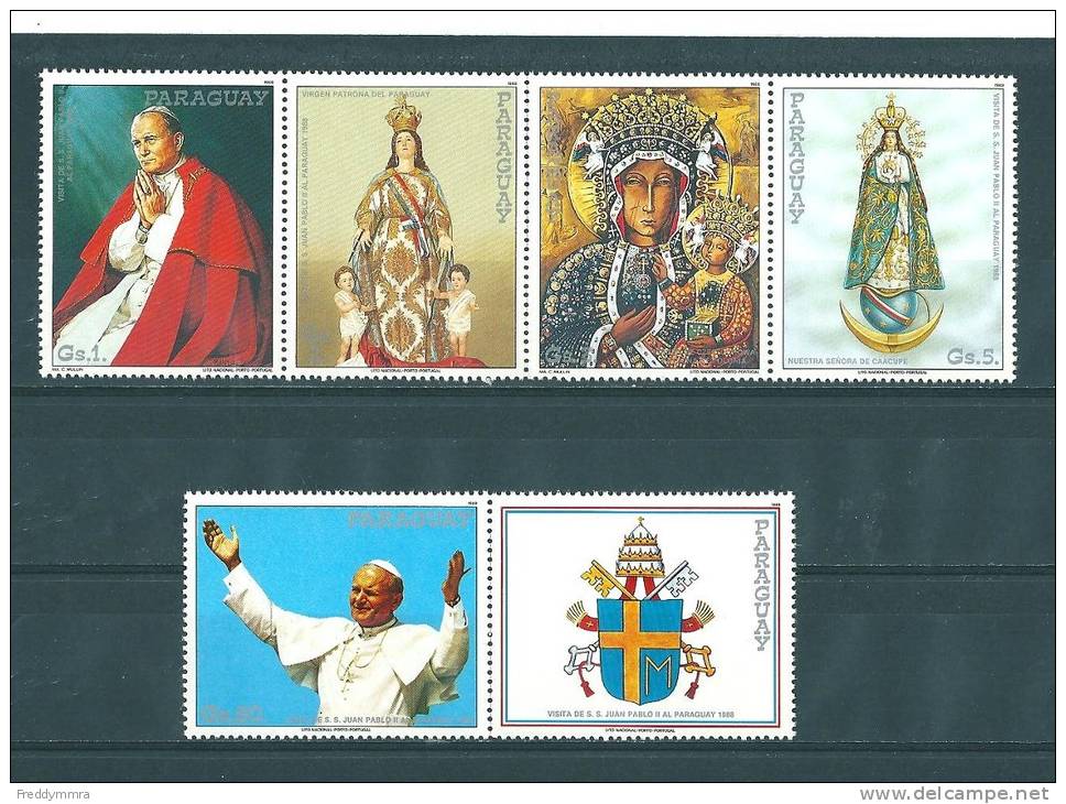 Paraguay: 2353/ 2357 **  Pape Jean Paul II - Papi