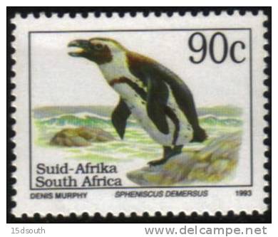 South Africa - 1993 6th Definitive Endangered Fauna 90c Penguin Type I (**) # SG 816 , Mi 903IA - Pinguine