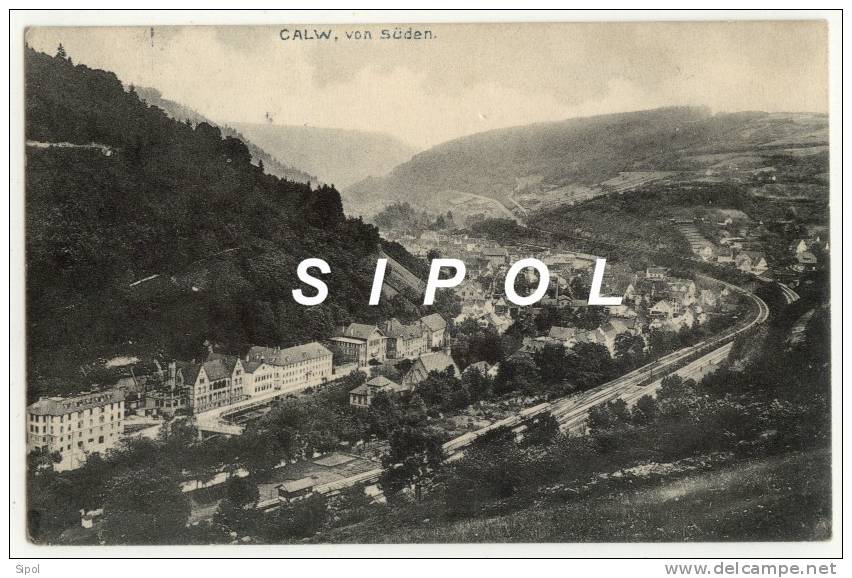 Calw Von Süden Carte Voyagé En 1906 BE - Calw