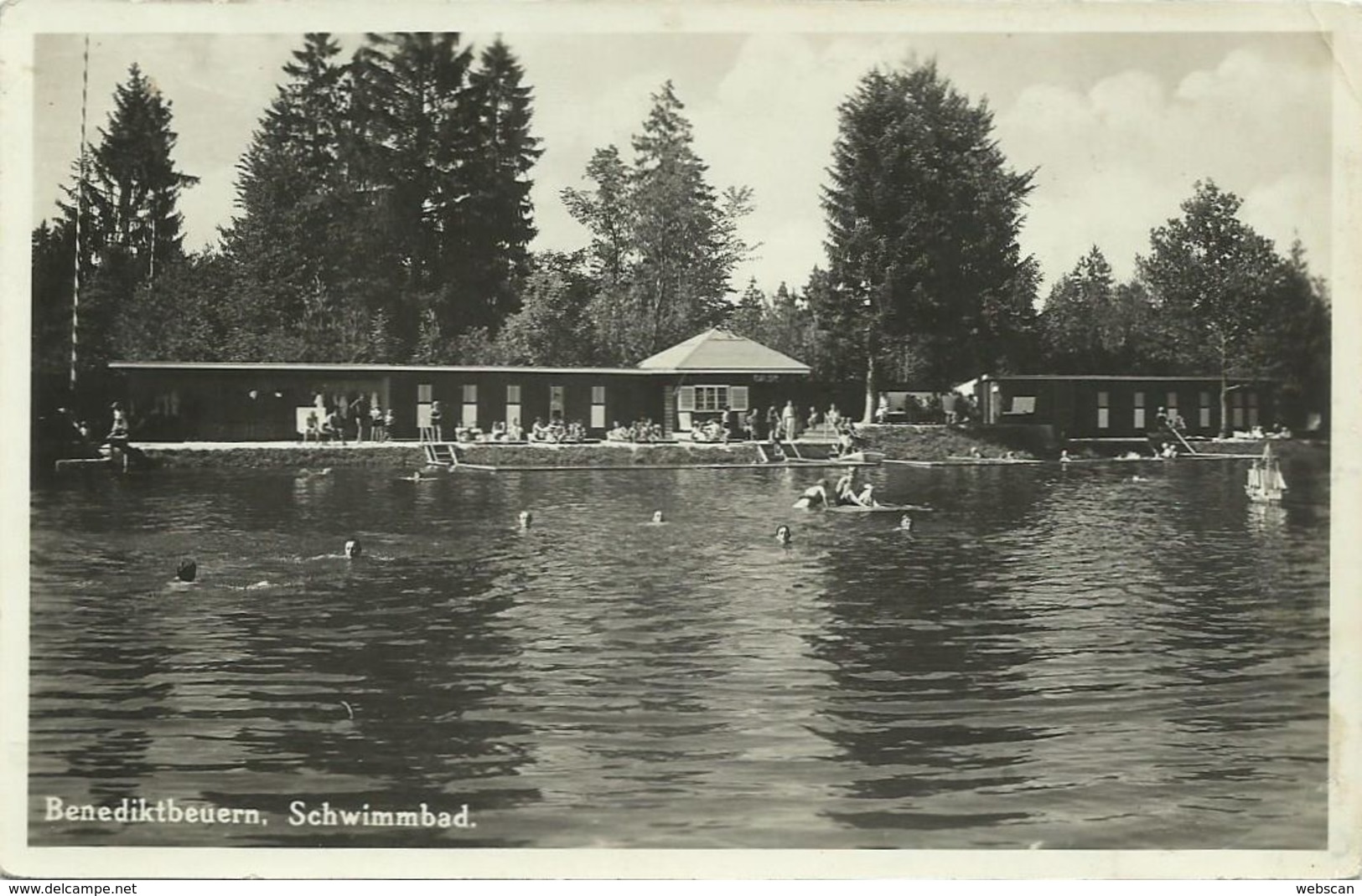 AK Benediktbeuern Schwimmbad Mit Badebetrieb 1932 #07 - Rosenheim