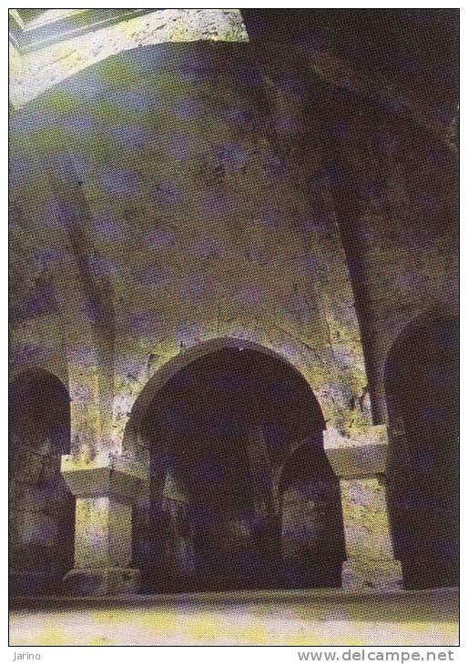 Armenien, Agarcin Kloster-Monastery. Interior Of The Refectory,1248. Die Klosteranlage Wurde Im XI Jh - Armenia