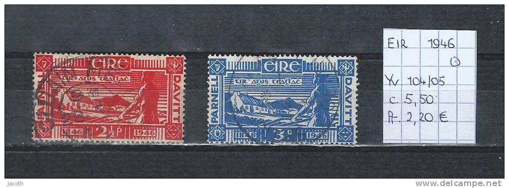 Ierland 1946 - Yv. 104/05 Gest./obl./used - Oblitérés