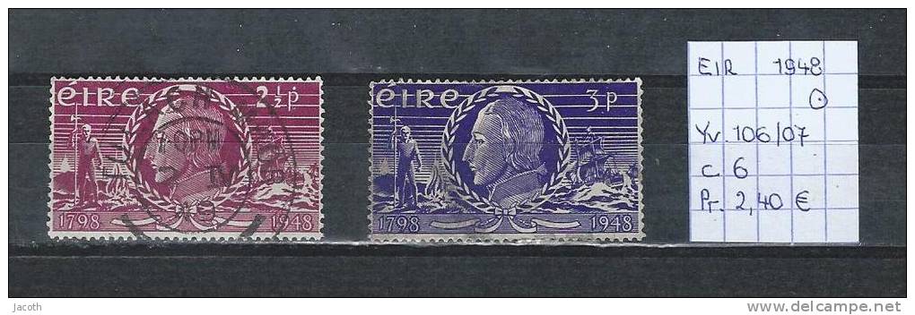 Ierland 1948 - Yv. 106/07 Gest./obl./used - Oblitérés