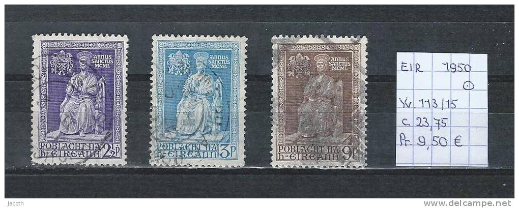 Ierland 1950 - Yv. 113/15 Gest./obl./used - Oblitérés