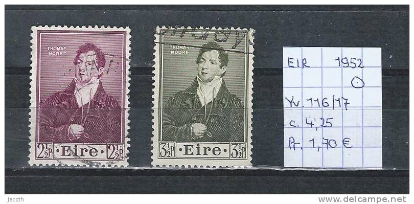 Ierland 1952 - Yv. 116/17 Gest./obl./used - Oblitérés