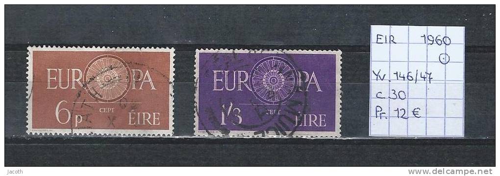 Ierland 1960 - Yv. 146/47 Gest./obl./used - Gebraucht