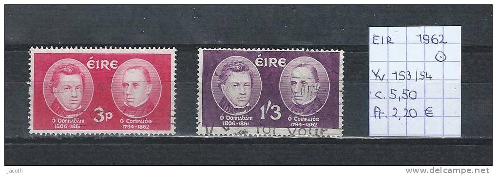 Ierland 1962 - Yv. 153/54 Gest./obl./used - Oblitérés