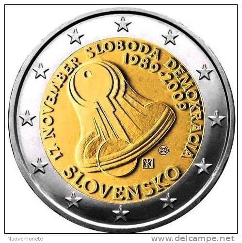 SLOVACCHIA SLOVAQUIE Moneta Da 2 Euro 2009 LOTTA PER LA DEMOCRAZIA FDC - Slovakia