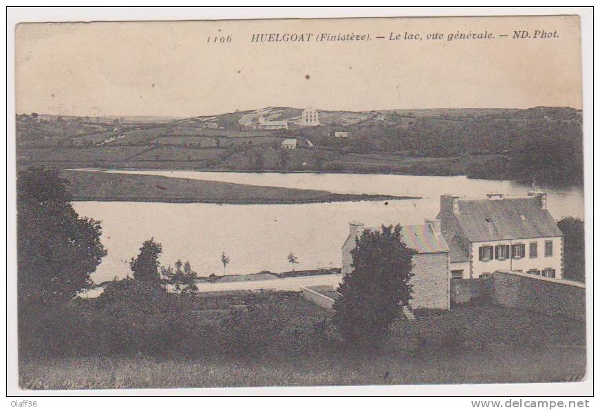 CPA  FINISTERE 29  HUELGOAT Le Lac, Vue Générale N°1106 - Ile De Sein