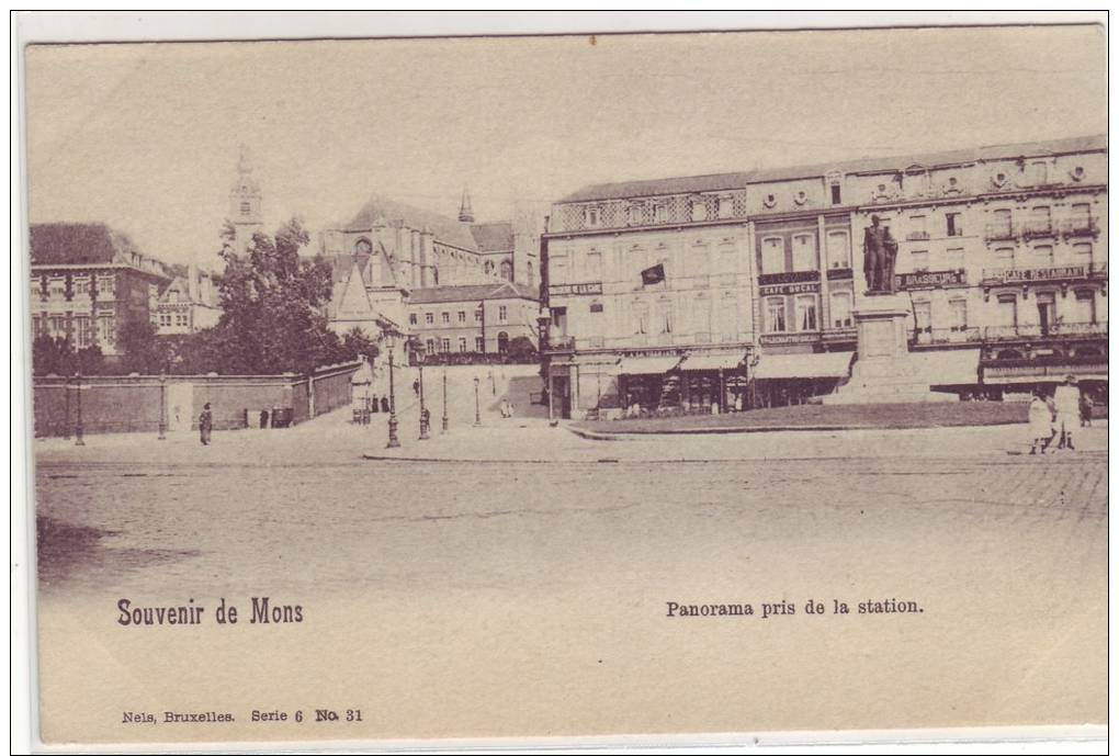 MONS - Panorama Pris De La Station - Mons