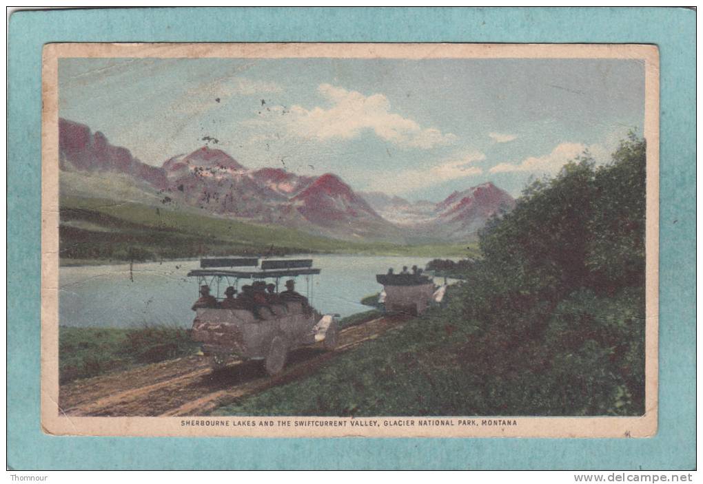 SHERBOURNE LAKES AND THE SWIFTCURRENT VALLEY . GLACIER NATIONAL PARK.  -  1917  - - Autres & Non Classés