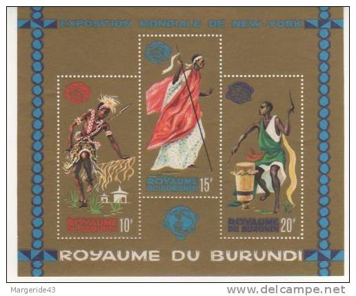 BURUNDI BF N°4 EXPO NEW YORK 1964  NEUF* COTE 12.00 - Altri & Non Classificati