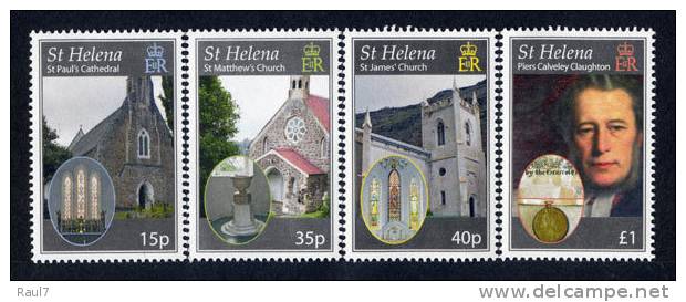 St Helena 2009 // Eglises, Diocese De St Helena  // 4v Neufs - MNH - Sainte-Hélène