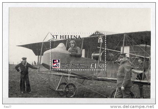 St Helena 2009 // Avions, Cent De L'Aviation Navale  // BF Neufs - MNH - Saint Helena Island