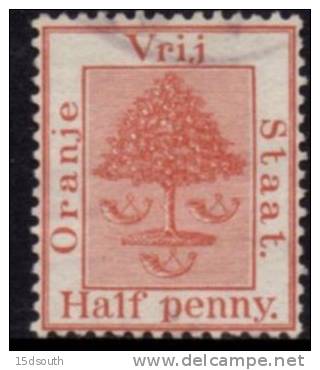 Orange Free State - 1883 ½d Brown Used - Oranje-Freistaat (1868-1909)